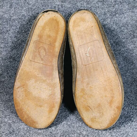Olukai Moloa Slipper Mid Men Size 8 Brown Shearling Lined Leather‎ Wool Slip On main image 11
